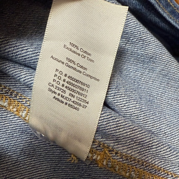 Aritzia Wilfred Free Colpa long denim jacket size 2 100-% cotton - Picture 5 of 5